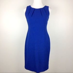 Danny & Nicole Royal Blue Sheath Dress 4 Petite